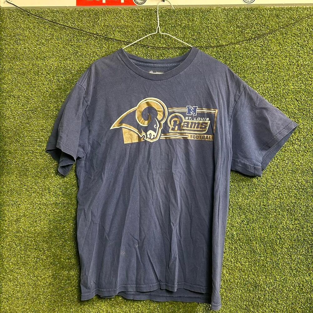 Nfl Men's Navy and Blue T-shirt